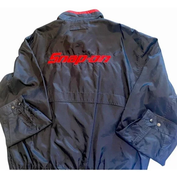 SnapOn Jacket Men’s Size XL Black Zip Snap Multiple Pockets Logo Embroidery - Picture 4 of 16